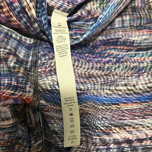Lululemon Athletica Colorful Knit Pattern Leggings - Picture 2 of 8